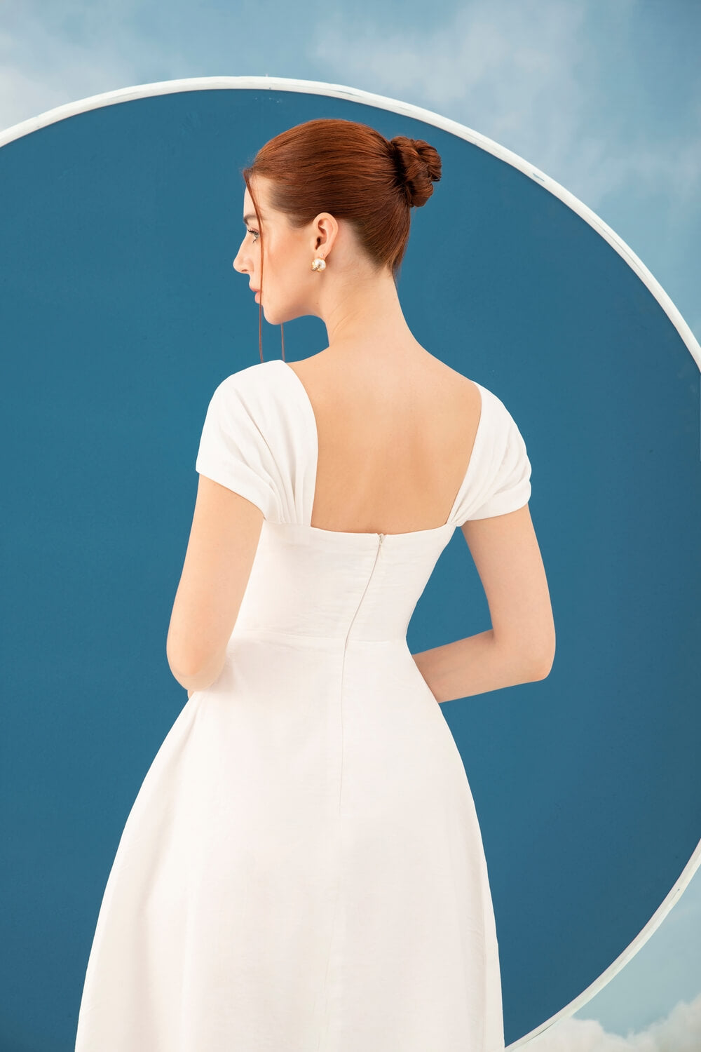 Maslany Square Neck Dress