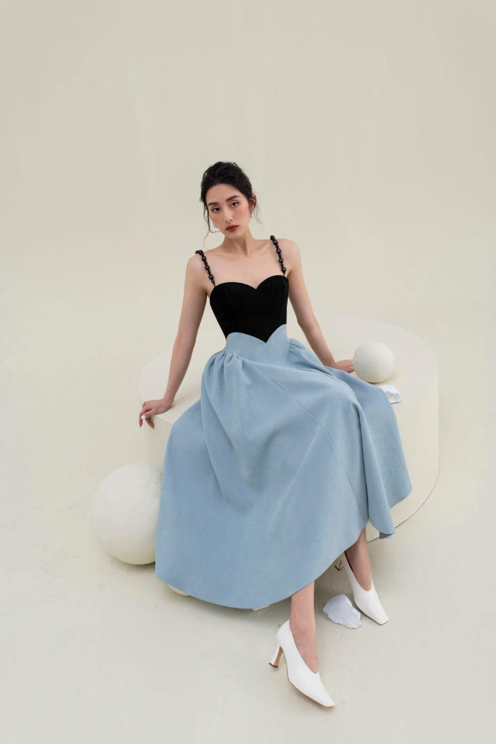 Desi Bustier Cami Midi Dress - Mean BLVD