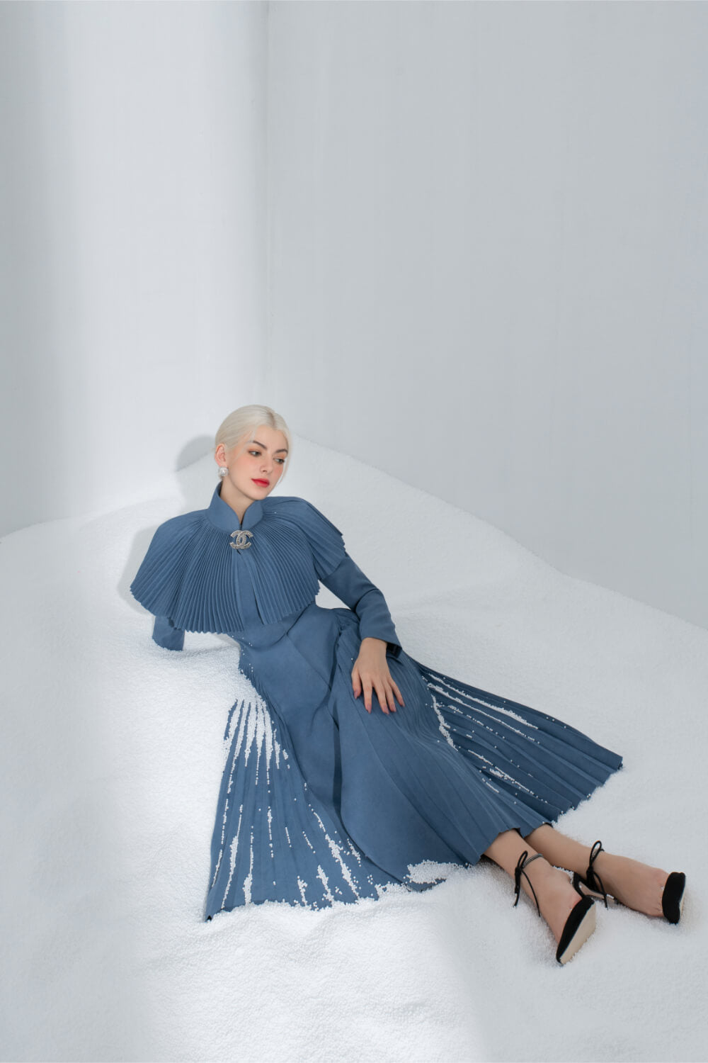 Winona Sides Pleated Trench Coat