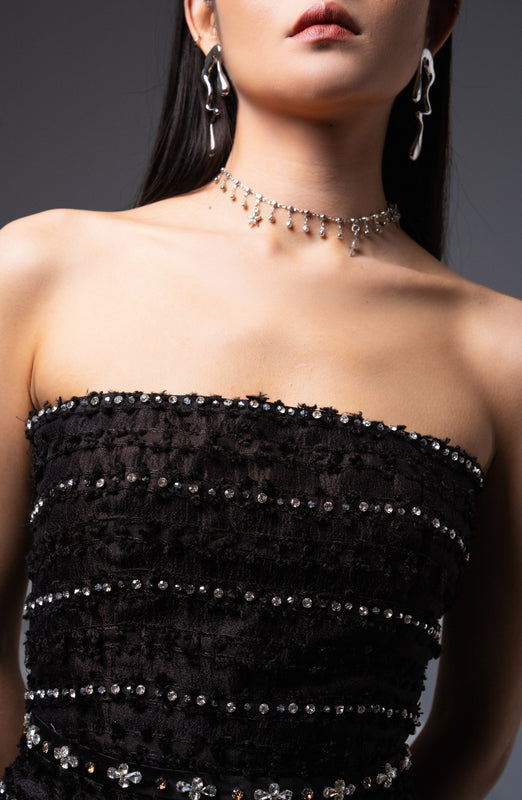 Marigold Babydoll Twil11 Midi Dress