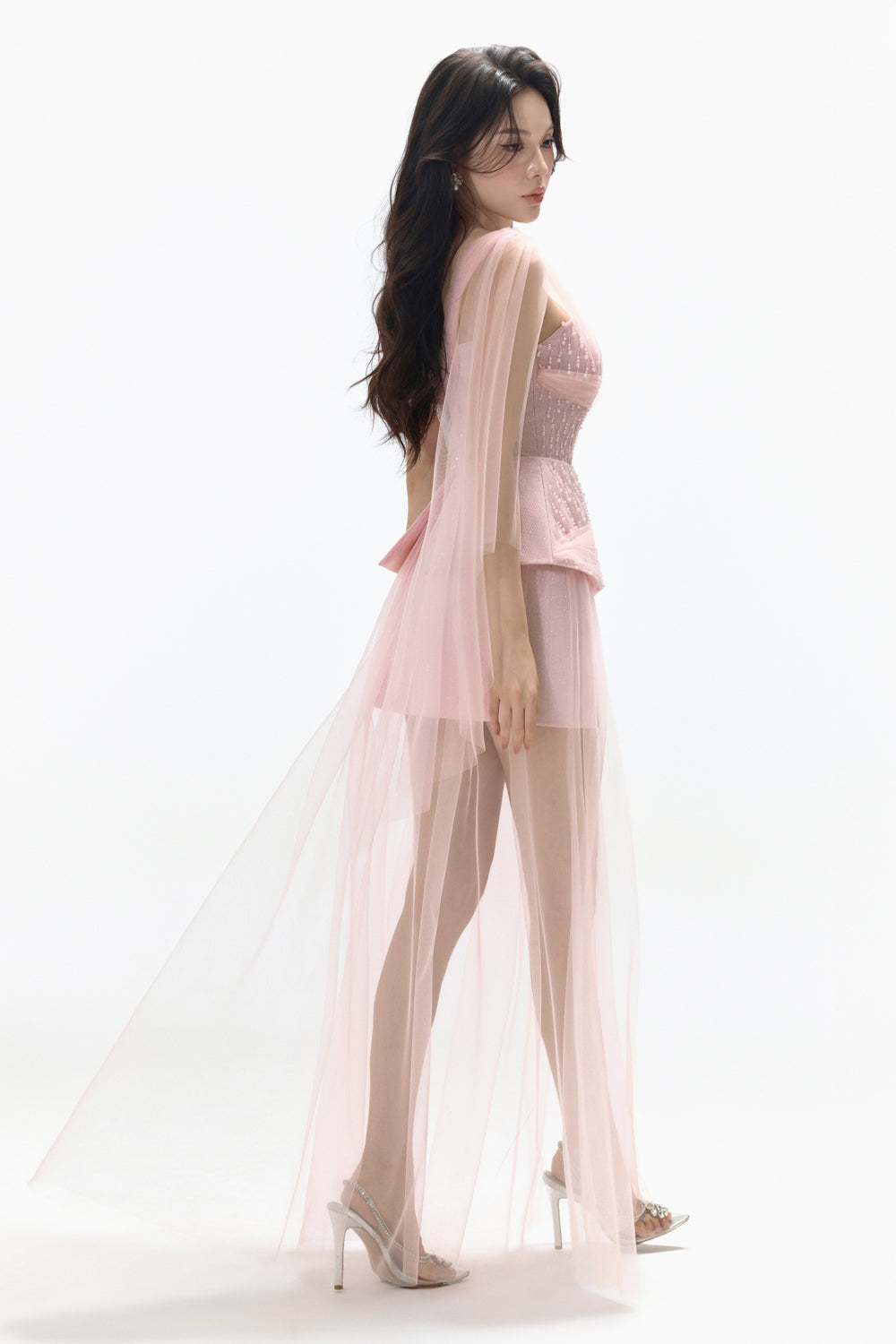 Isla Peplum Bead Maxi Dress