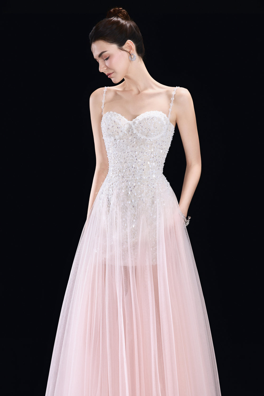 Soline Sweetheart Sequin Maxi Dress