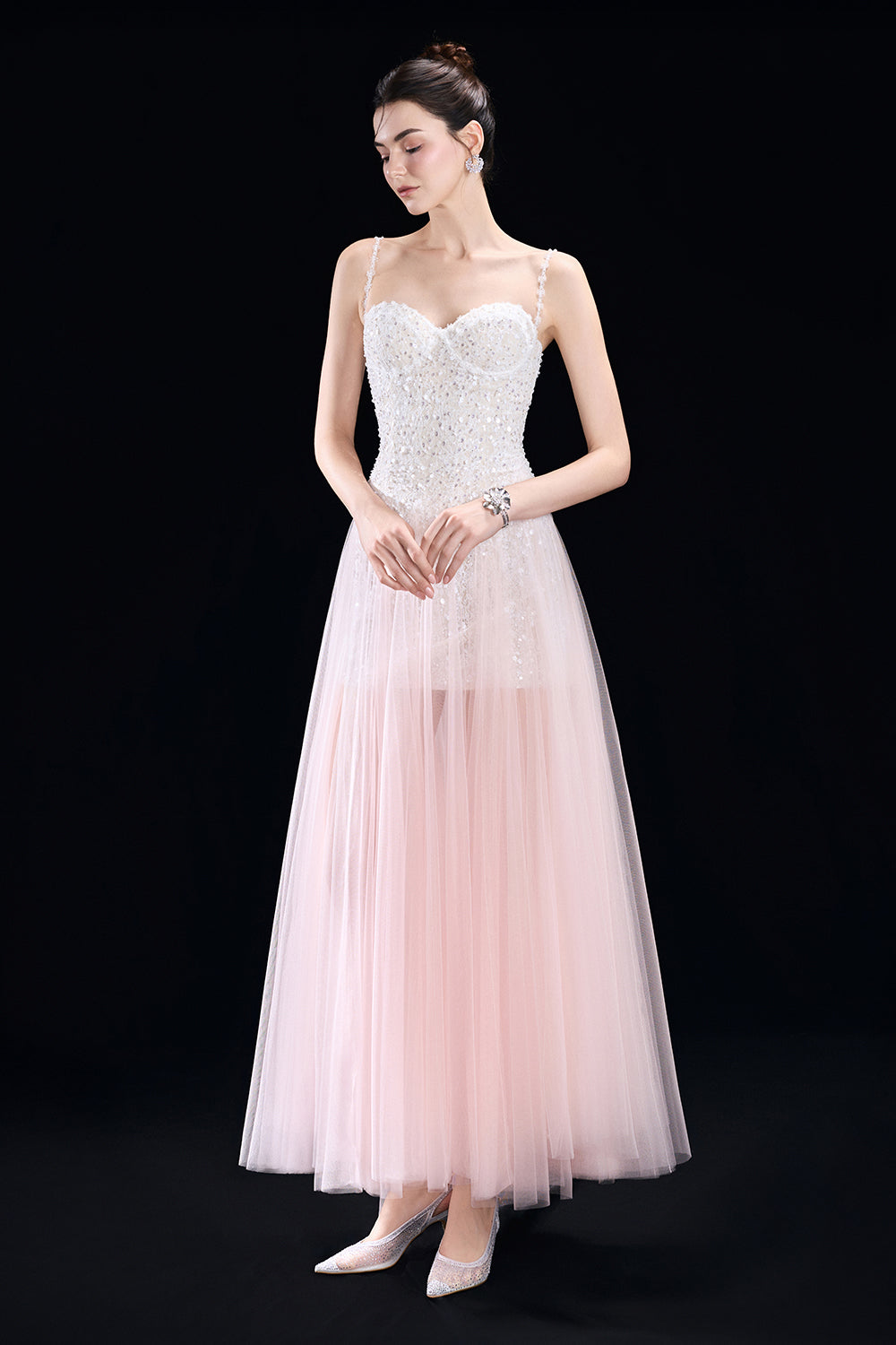 Soline Sweetheart Sequin Maxi Dress