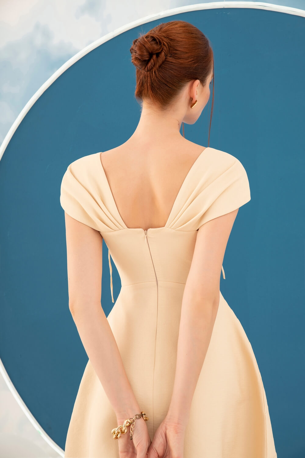 Maslany Square Neck Dress