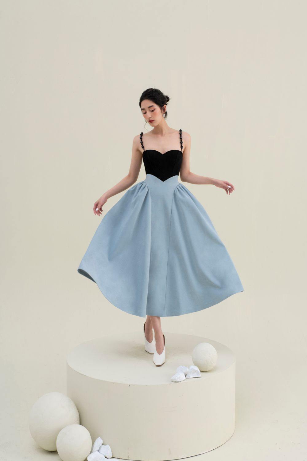 Desi Bustier Cami Midi Dress - Mean BLVD