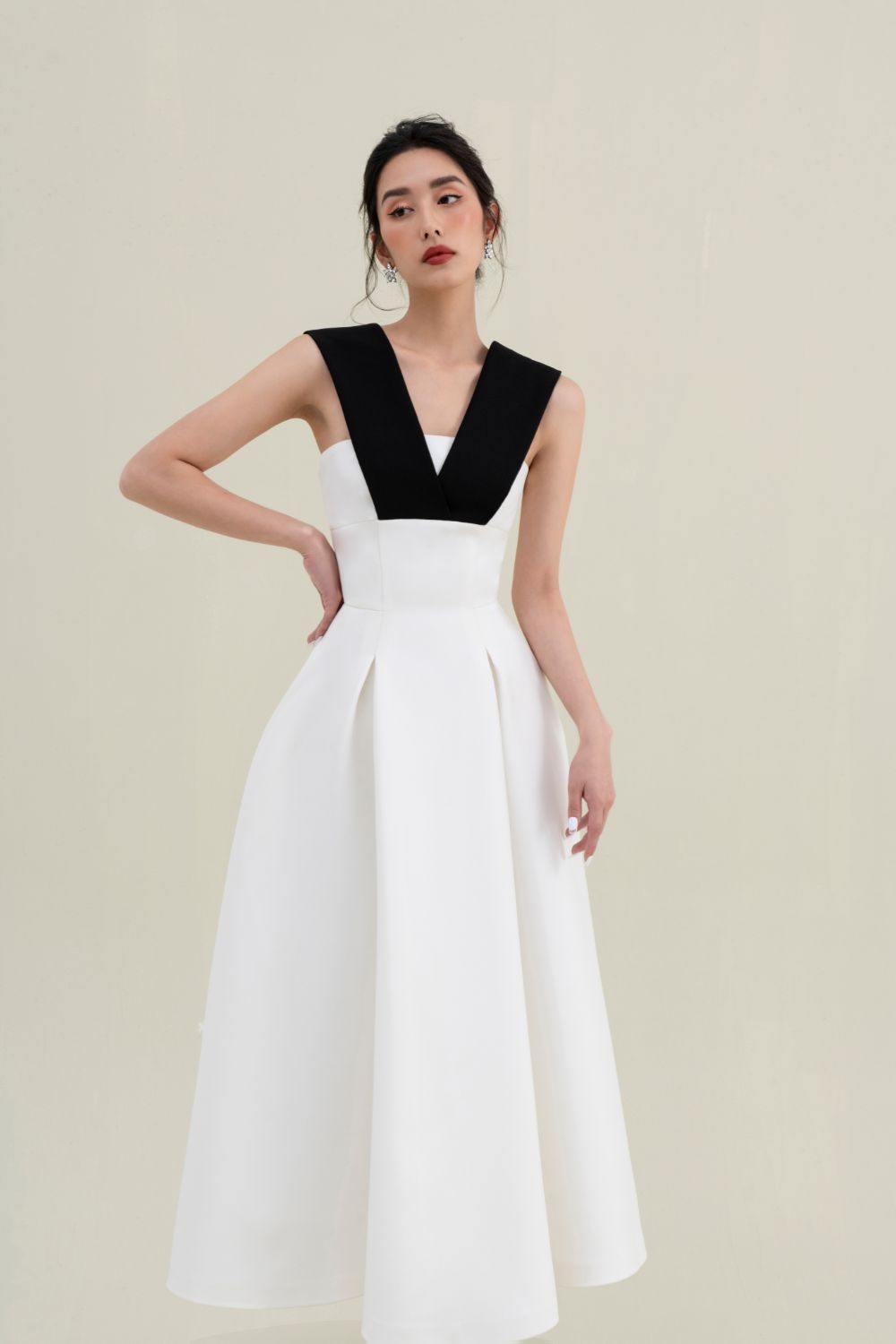 Olivia White Midi Dress - Mean BLVD