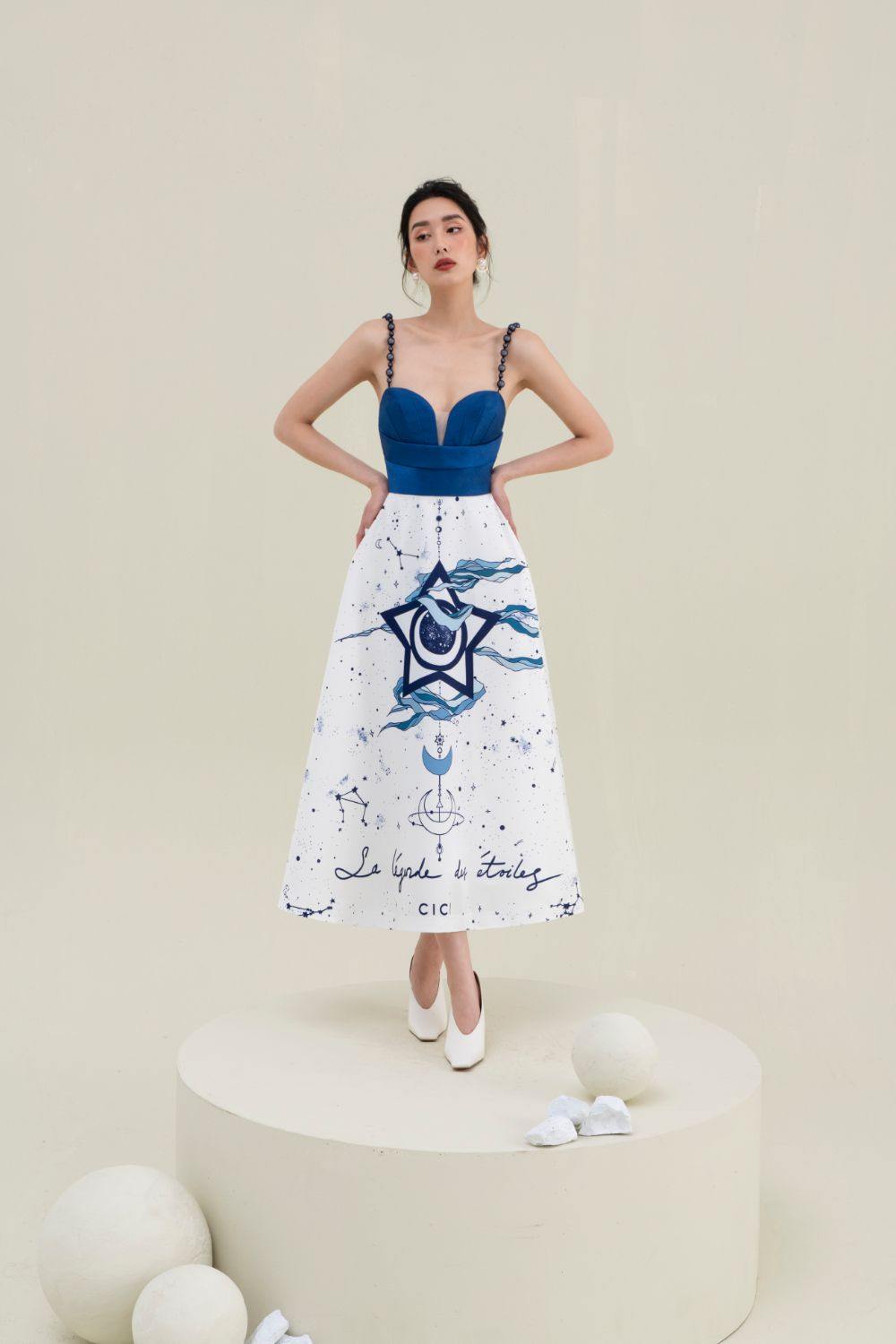 Cora Printed Midi Dress - Mean BLVD