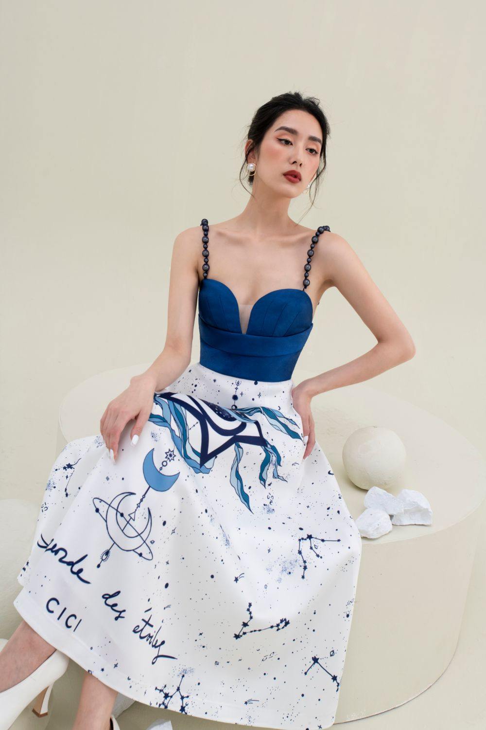 Cora Printed Midi Dress - Mean BLVD