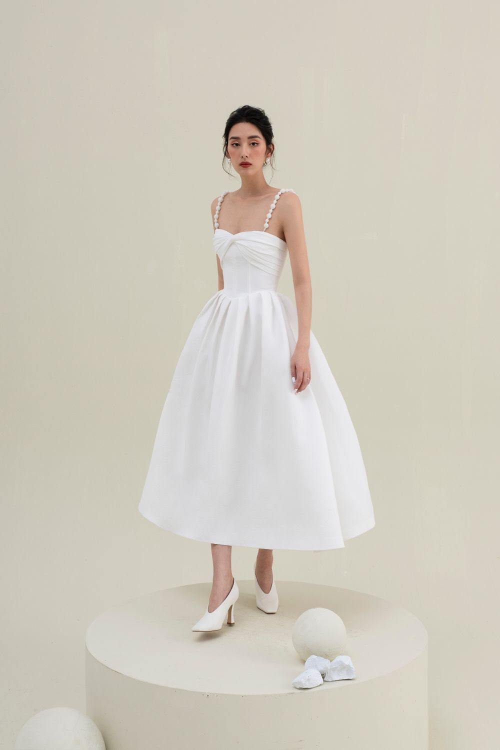 Viva Twisted Midi Dress - Mean BLVD