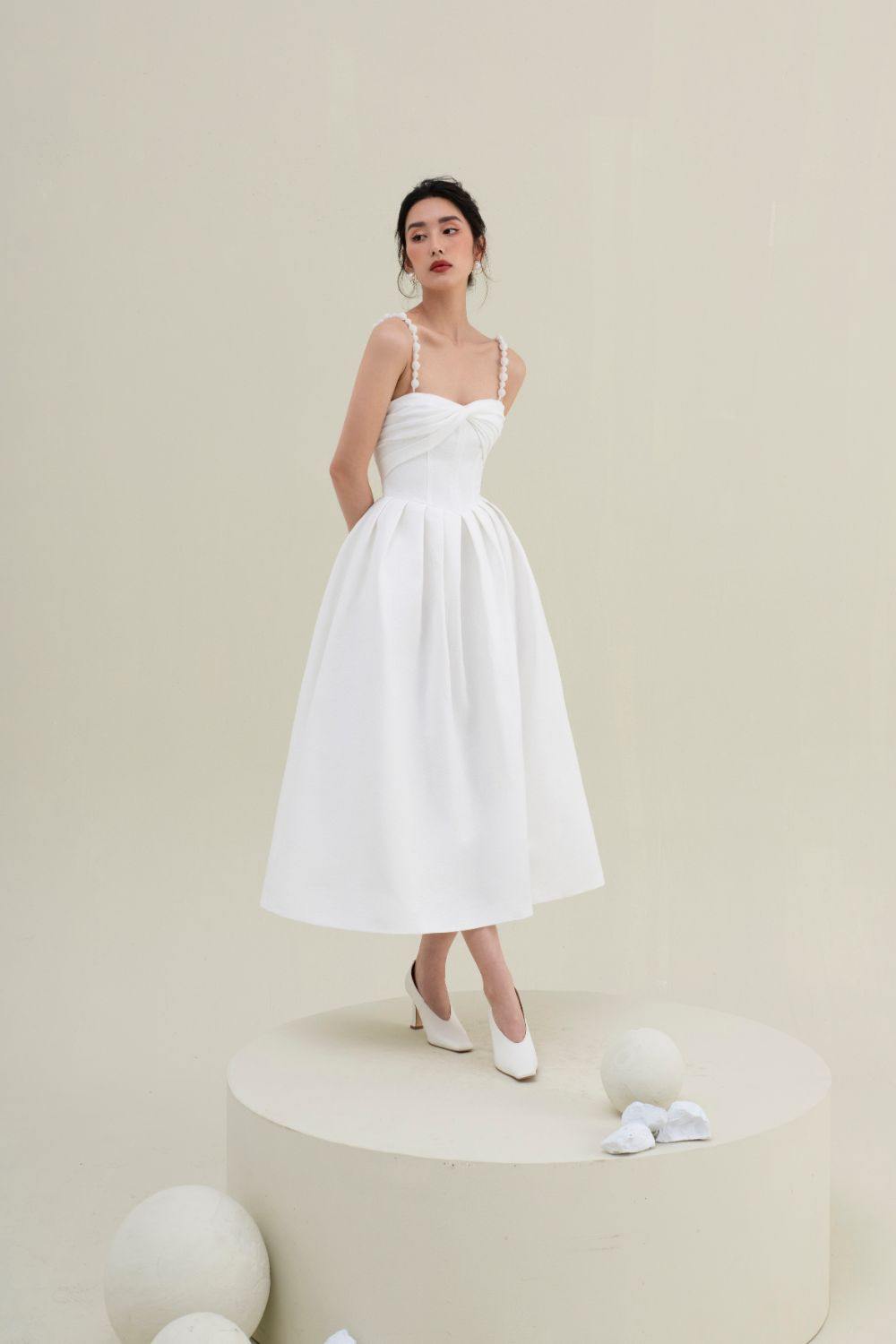 Viva Twisted Midi Dress - Mean BLVD