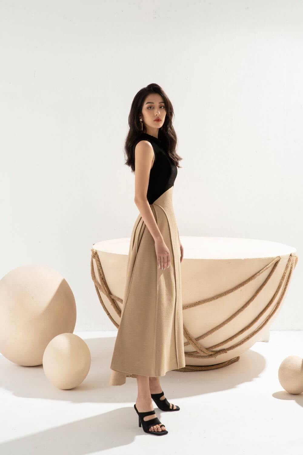 Veronica Sleeveless Midi Dress  - Mean BLVD