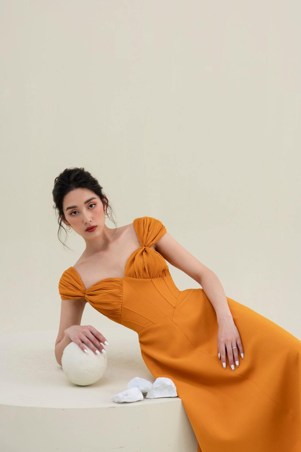 Farah Knotted Midi Dress  - Mean BLVD