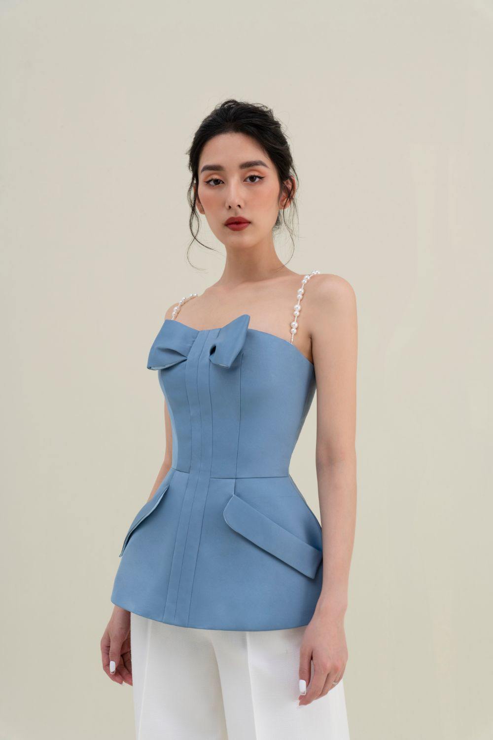 Helen Bow Off-shoulder Camisole - Mean BLVD