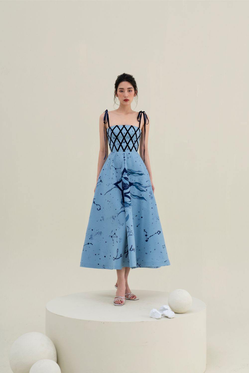 Linny Printed Cami Midi Dress  - Mean BLVD