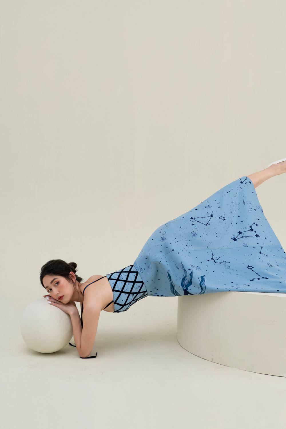 Linny Printed Cami Midi Dress  - Mean BLVD