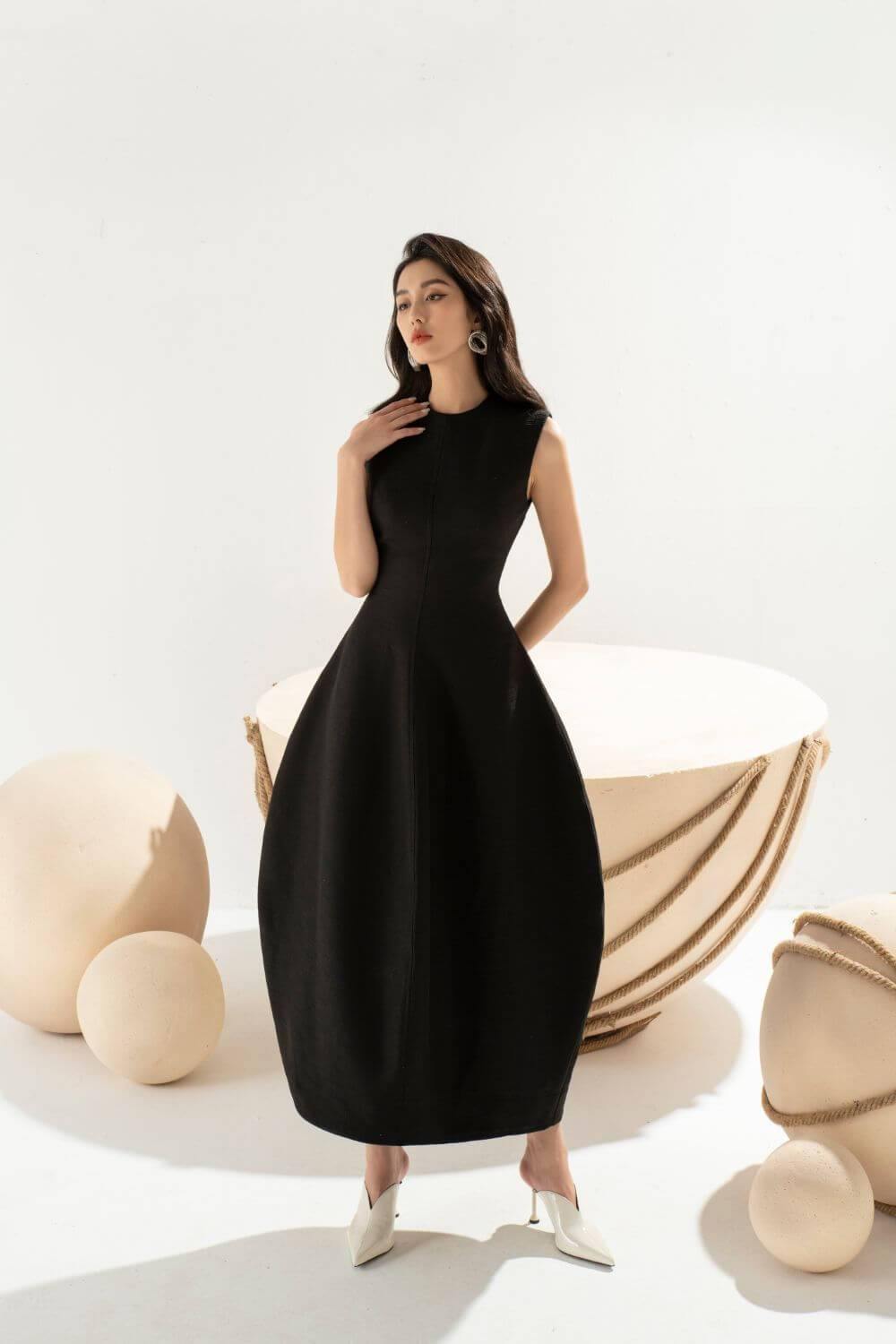 Anthea Sleeveless Cocoon Dress - Made to order - Mean Boulevard