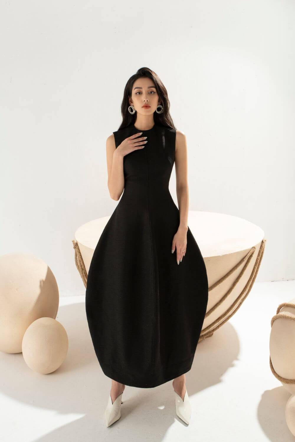 Anthea Sleeveless Cocoon Dress - Made to order - Mean Boulevard