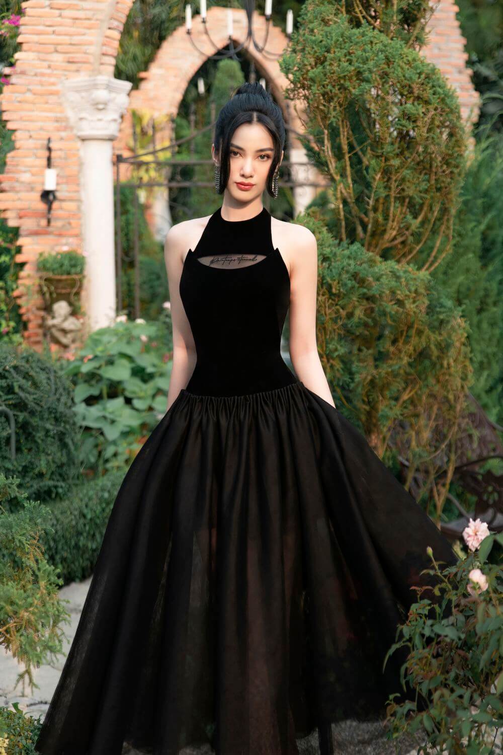 Swicord Fitted Waist Dress