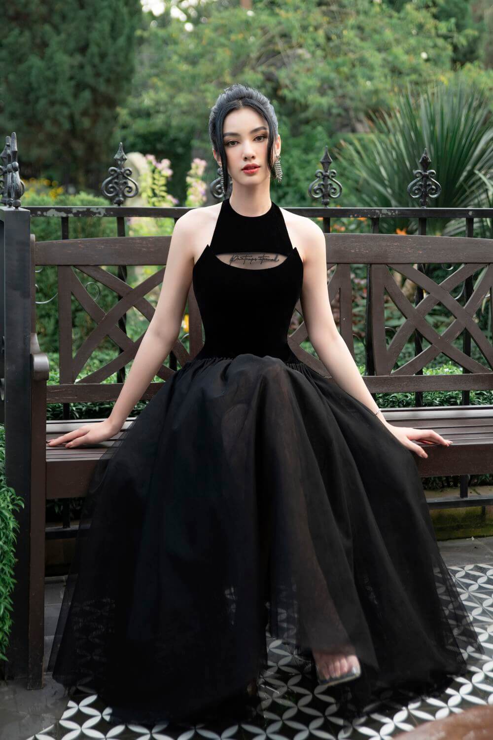 Swicord Fitted Waist Dress