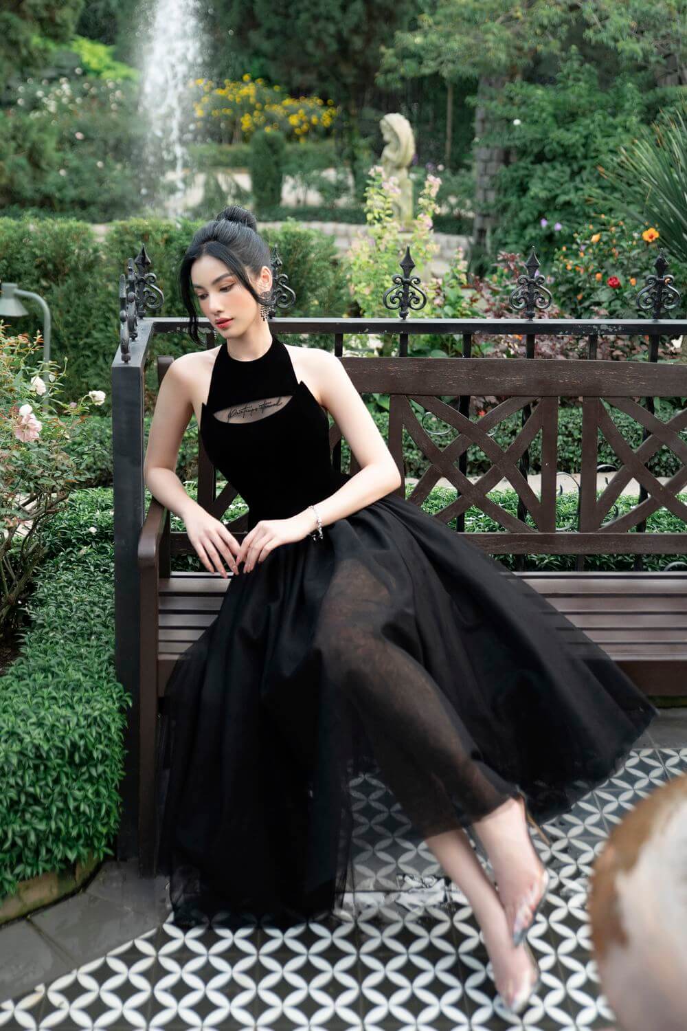 Swicord Fitted Waist Dress