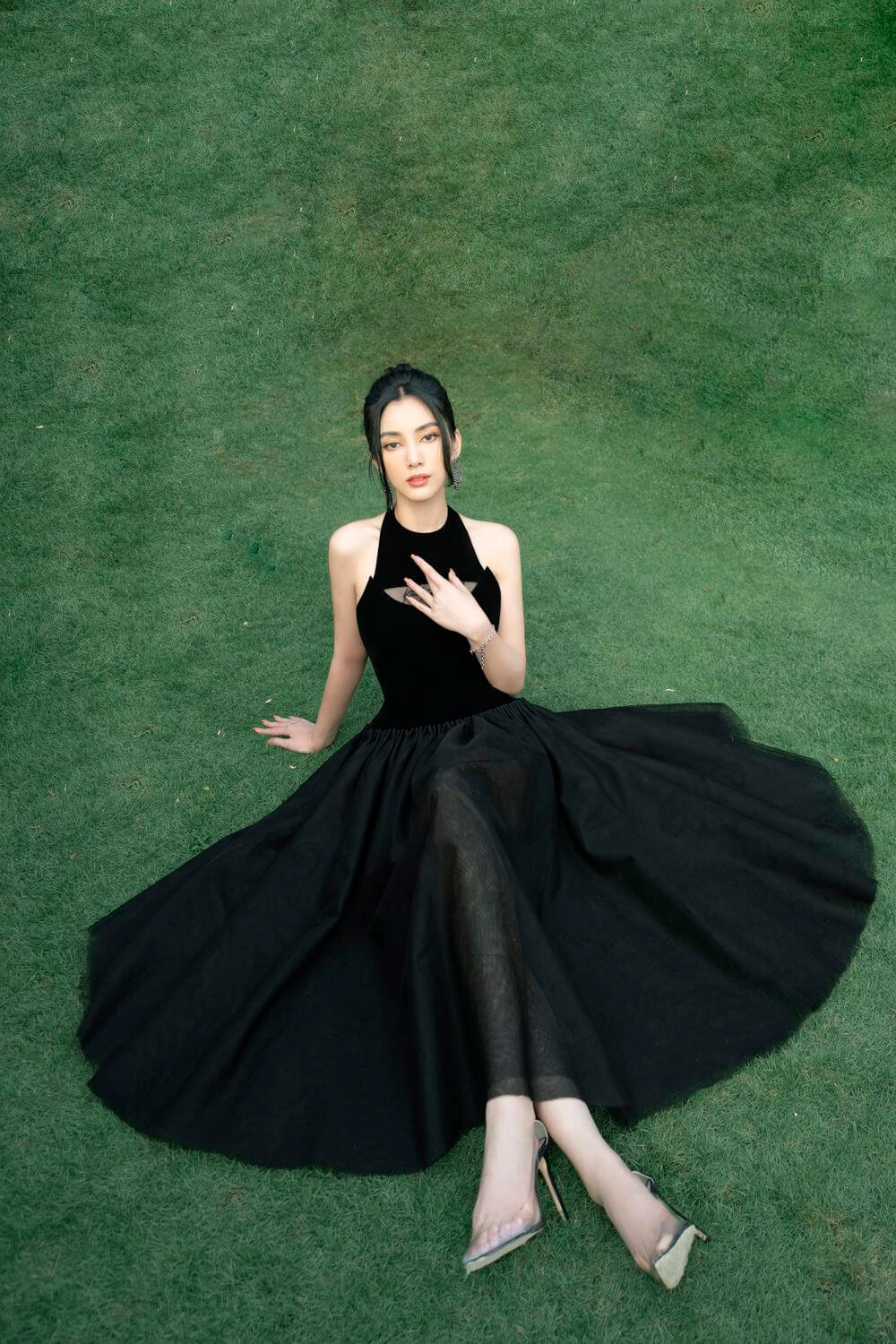 Swicord Fitted Waist Dress