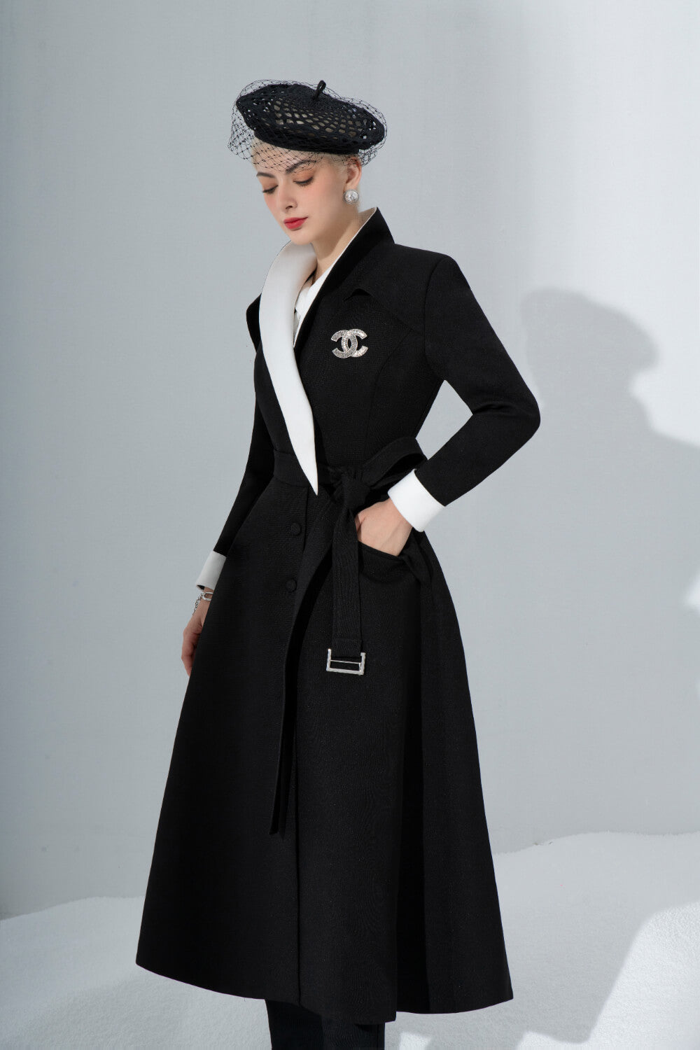 Mulroney Shawl Collar Trench Coat