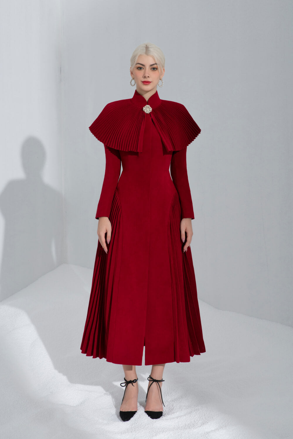 Winona Sides Pleated Trench Coat