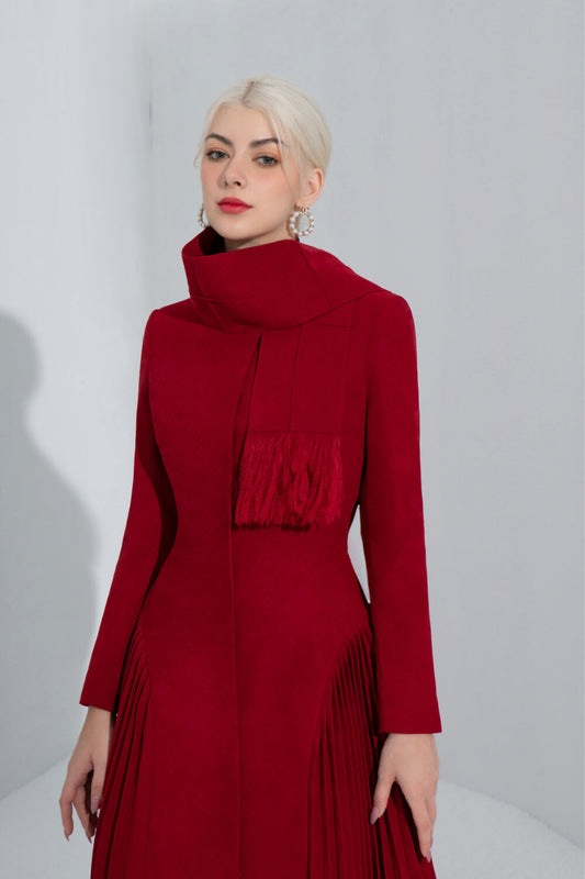 Winona Sides Pleated Trench Coat