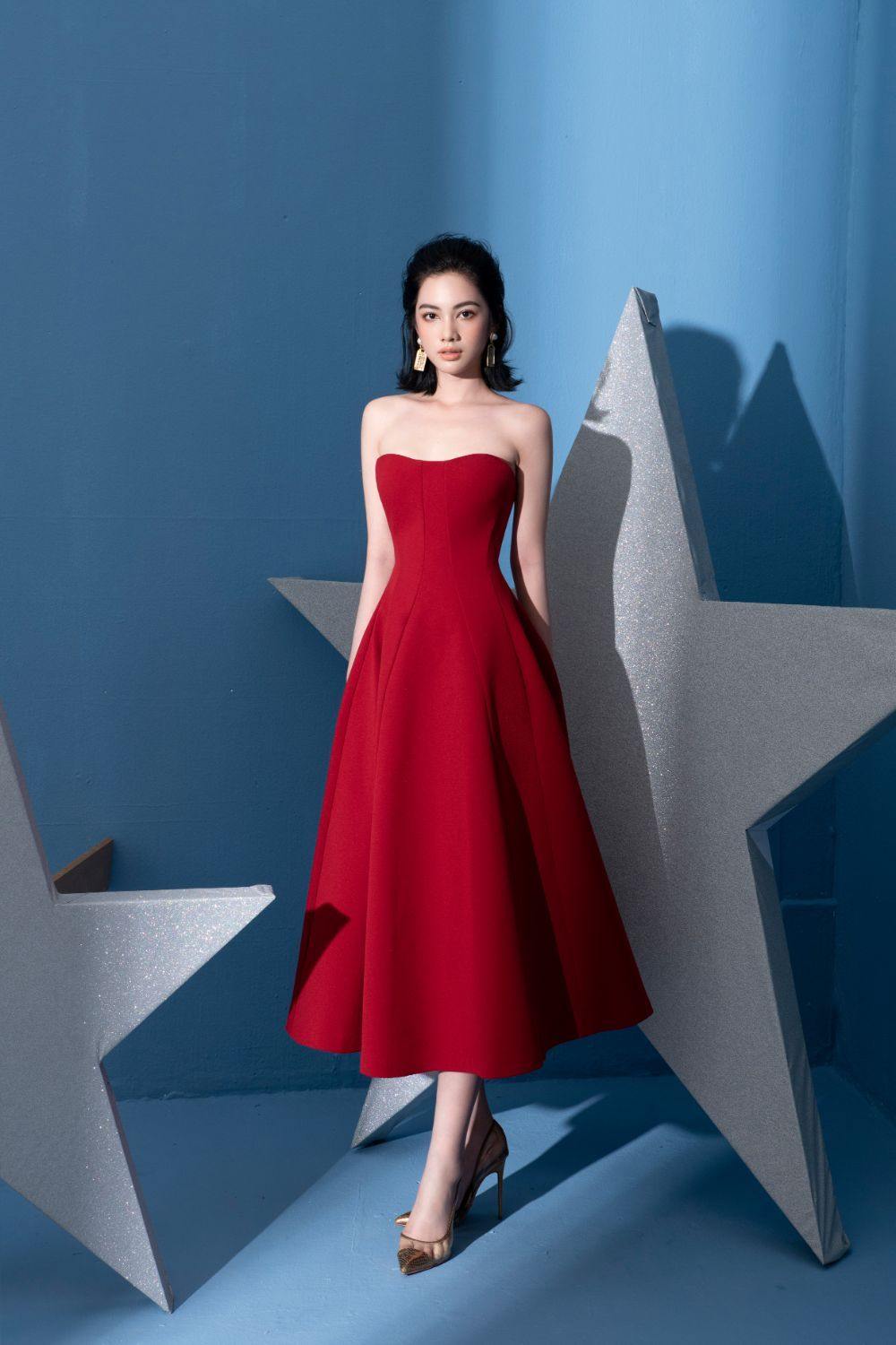 Jocasta Bustier Midi Dress  - Mean BLVD