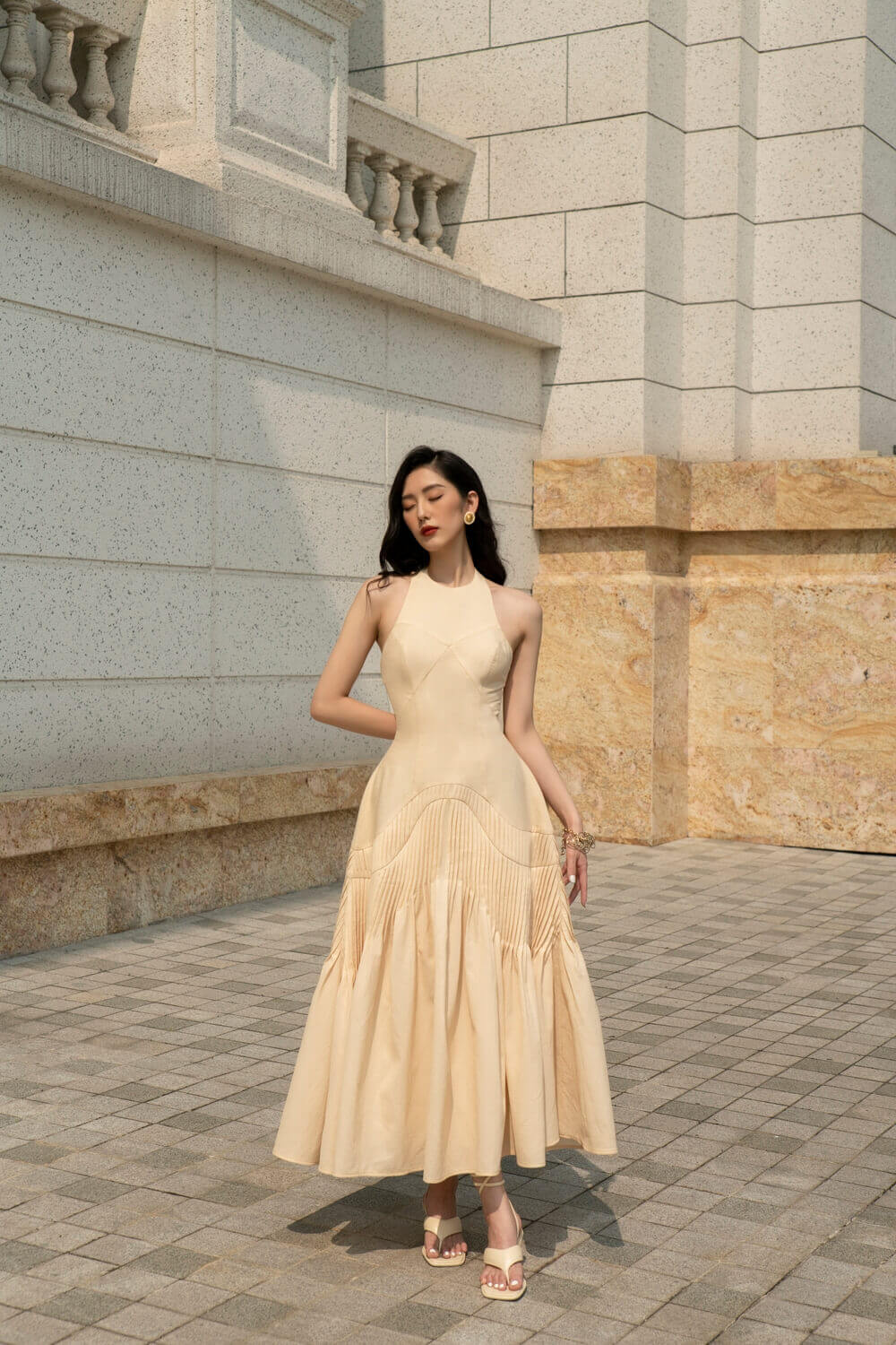 Beverly Round Neck Dress