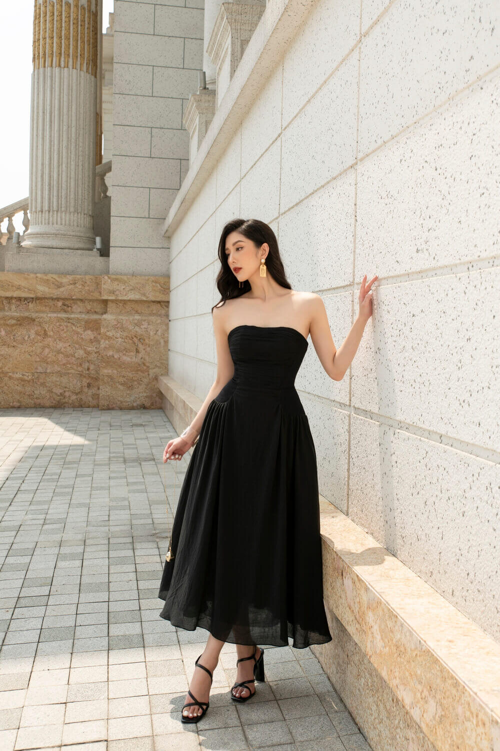 Anderson Side Pleated Dress