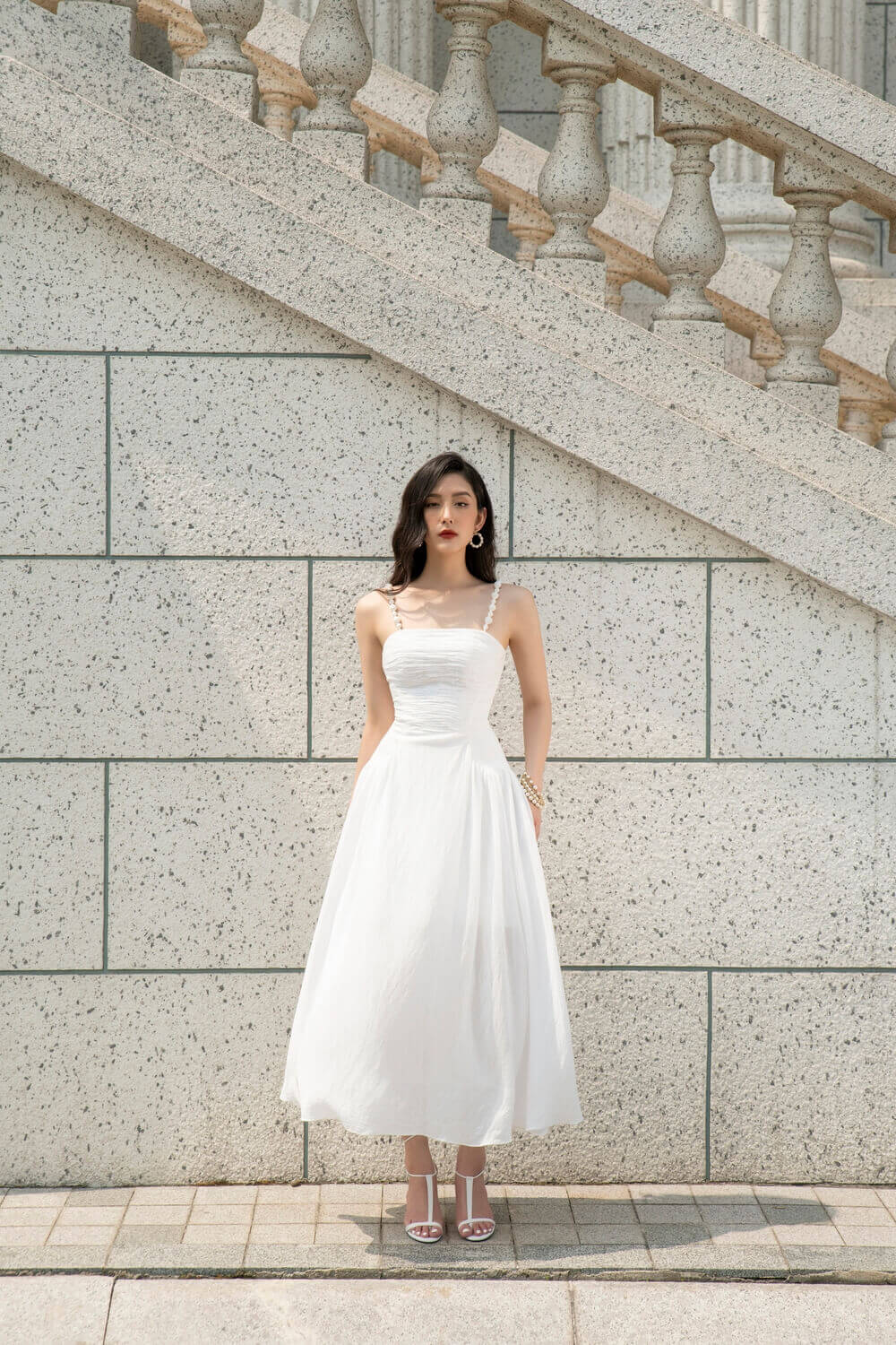 Anderson Side Pleated Dress