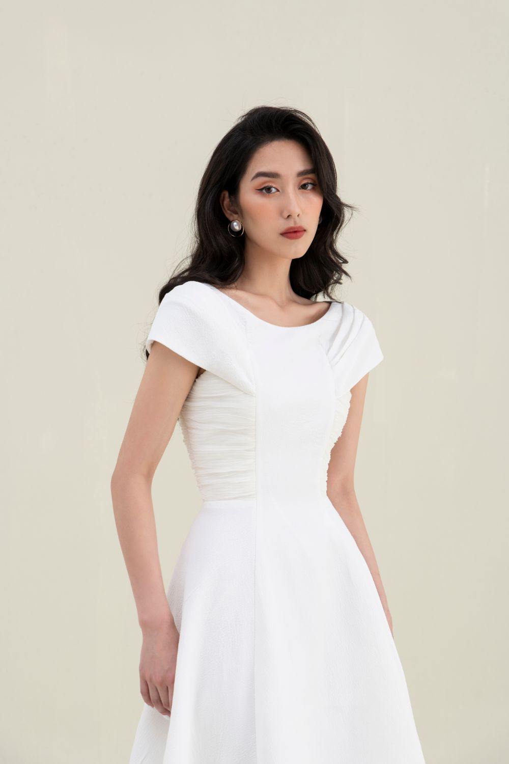 Lita White Midi Dress  - Mean BLVD
