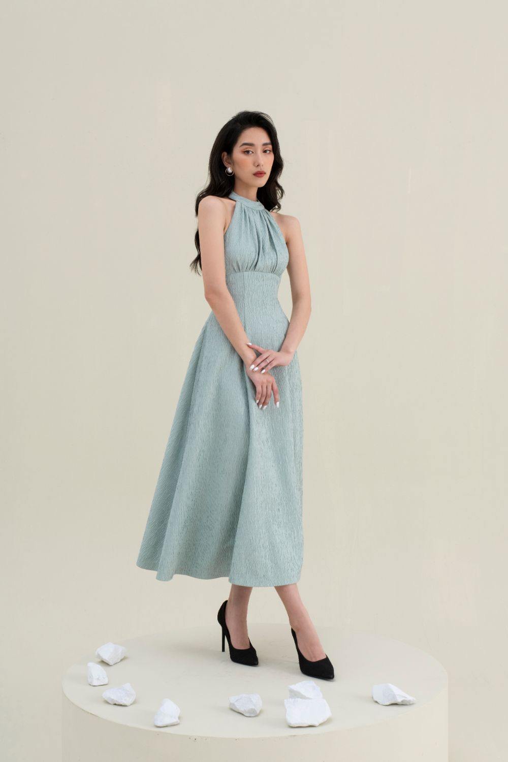 Milan Mint Midi Dress - Mean BLVD