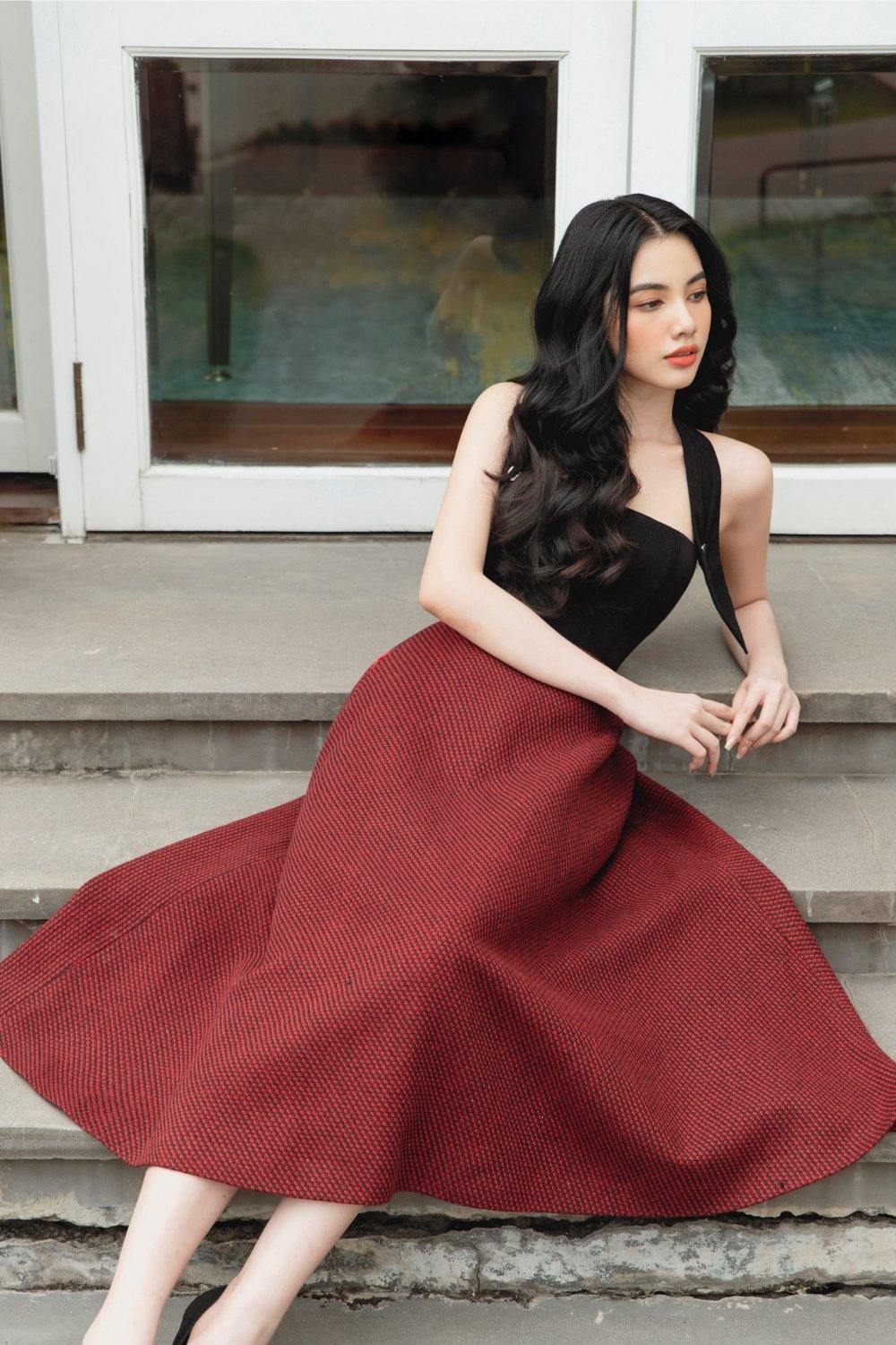 Brenna Halter Strap Midi Dress - Mean BLVD