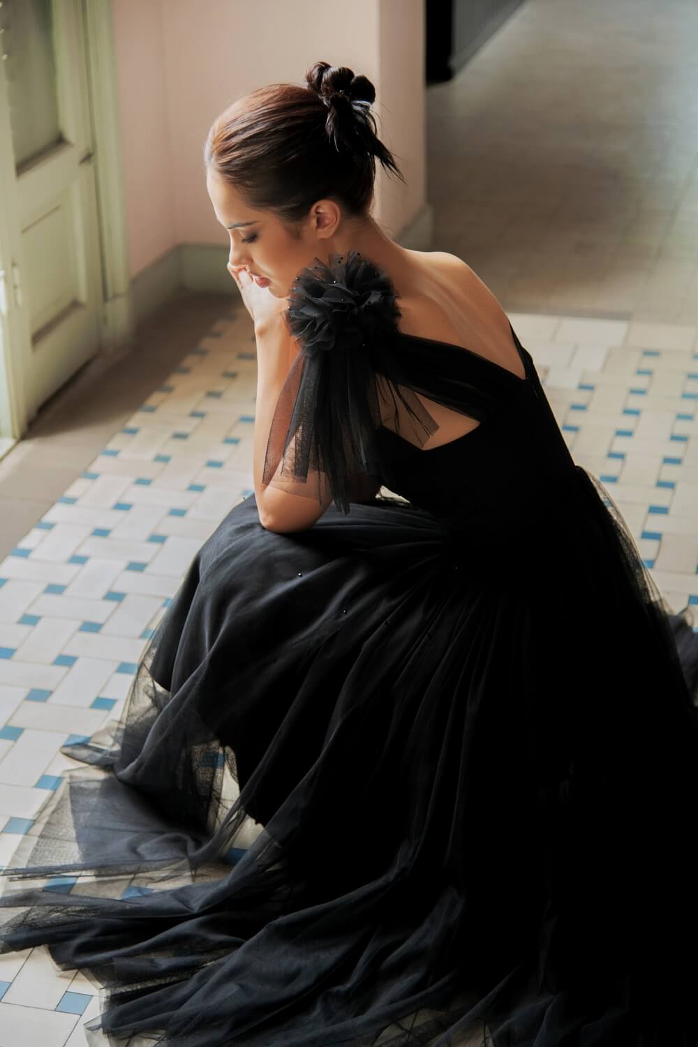 Brittany Wide V-Neck Dress