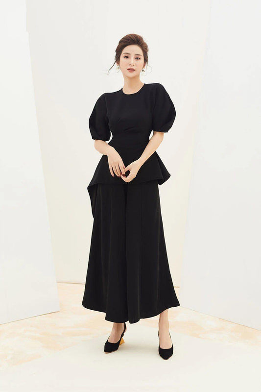 CAMILLE Top with puffy sleeves - Mean Boulevard